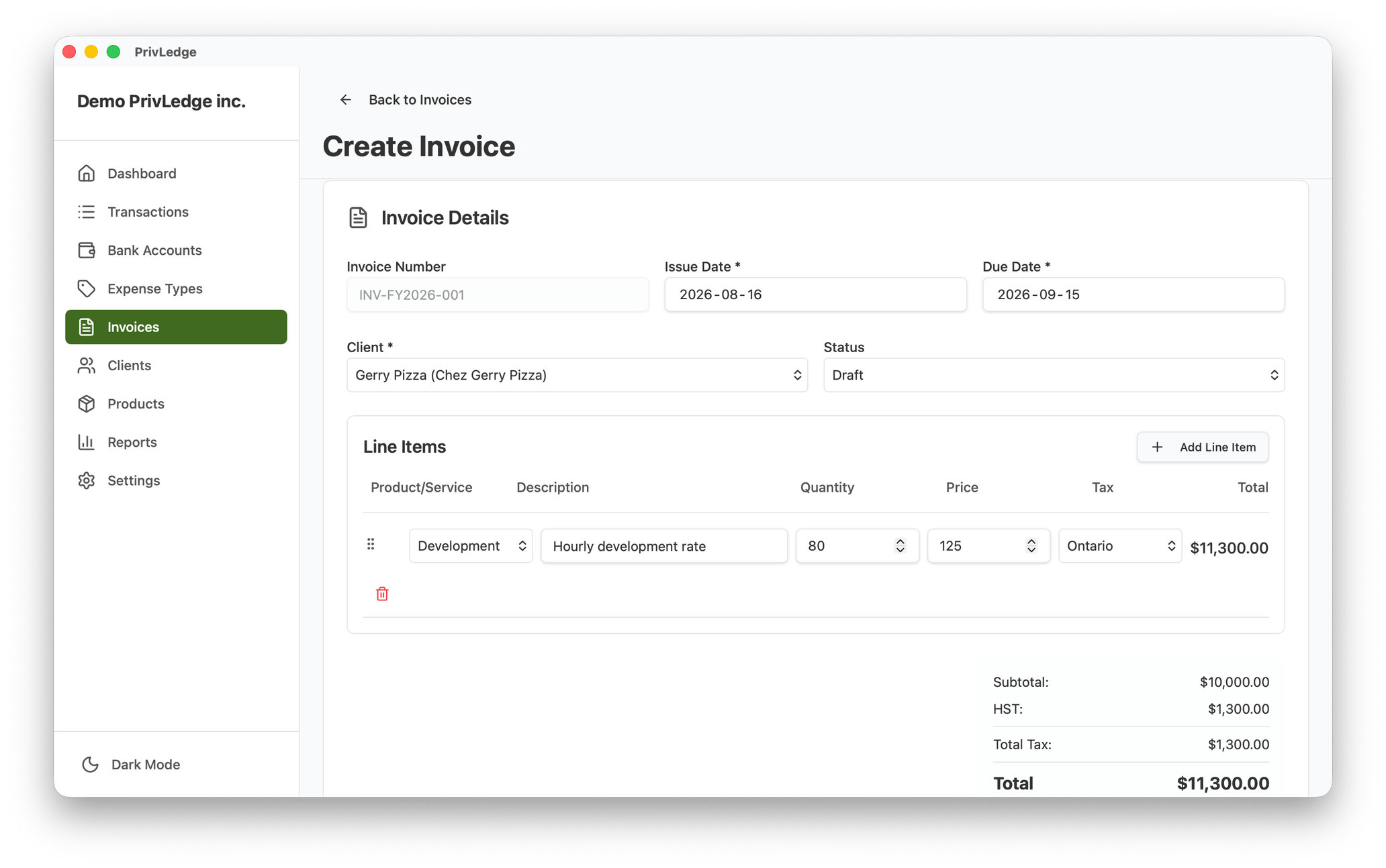 PrivLedge app screenshot